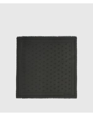 KARL LAGERFELD K/Autograph Shimmer Jacquard Scarf - Black