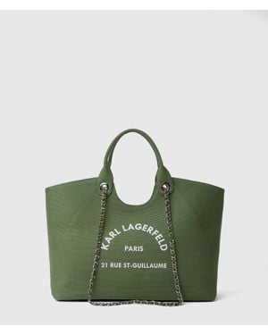 KARL LAGERFELD Exclusive Rue St-Guillaume Chain Shopper - Green