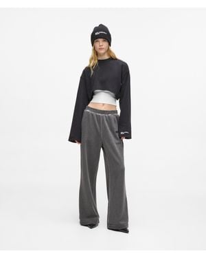 KL Jeans Washed Wide-Leg Sweatpants - Multicolor