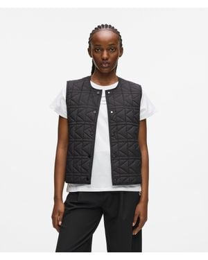 KARL LAGERFELD Lightweight Quilted Gilet - White