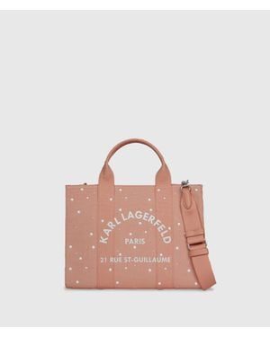 KARL LAGERFELD Exclusive Rue St-Guillaume Faux-Pearls Medium Tote Bag - Pink