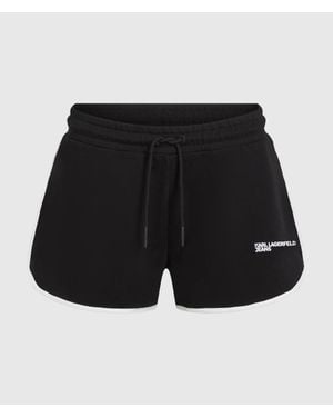 KL Jeans Logo Sweat Shorts - Black