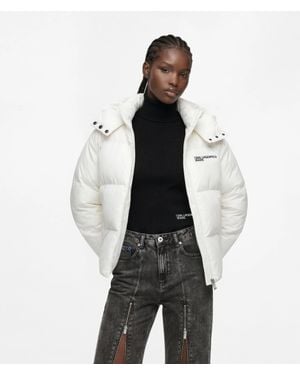 KL Jeans Logo Puffer Jacket - White
