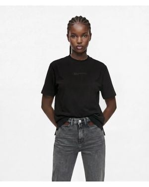 KL Jeans Open-Back T-Shirt - Black