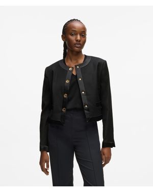 KARL LAGERFELD Karl Dna Letters Jacket - Black