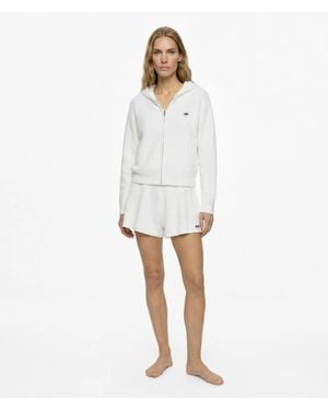 KARL LAGERFELD Ikon Choupette Fluffy Loungewear Shorts - White
