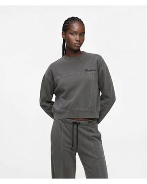 KL Jeans Boxy Washed Sweatshirt - Gray