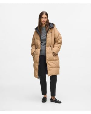 KARL LAGERFELD Reversible Long Puffer Jacket - Metallic