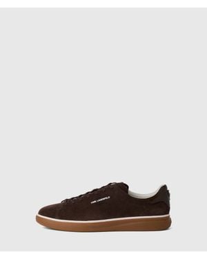 KARL LAGERFELD Ikon Nft Kane Suede Sneakers - Brown