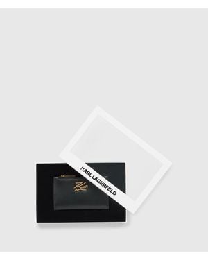 KARL LAGERFELD K/Autograph Medium Bifold Wallet - White