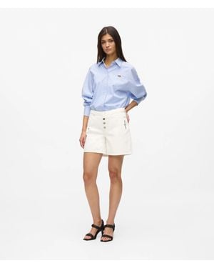 KARL LAGERFELD Ikon Denim Shorts - Blue