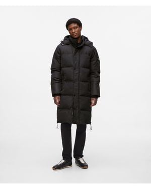 KARL LAGERFELD Long Puffer Jacket - Black