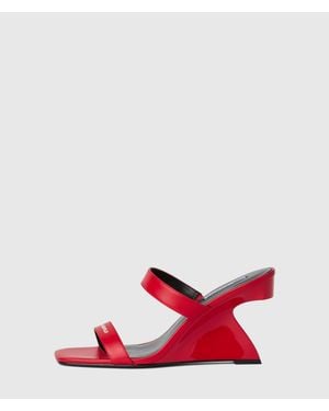 KL Jeans Waverly Double-Strap Wedges - Red