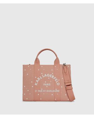 KARL LAGERFELD Exclusive Rue St-Guillaume Faux-Pearls Medium Tote Bag - Pink