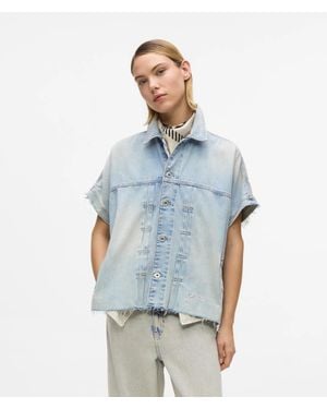 KL Jeans Short-Sleeved Denim Jacket - Blue