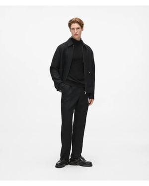 KARL LAGERFELD Straight-Leg Bouclé Pants - Black