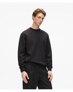KARL LAGERFELD Metallic Logo Sweatshirt - Black