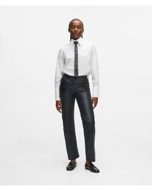 KARL LAGERFELD Coated Straight Jeans - White