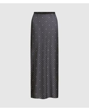KARL LAGERFELD Polka Dot Mesh Pareo - Gray