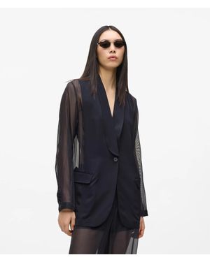 KARL LAGERFELD Organza Blazer - Blue