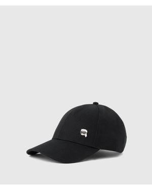 KARL LAGERFELD Exclusive Ikon Pin Cap - Black