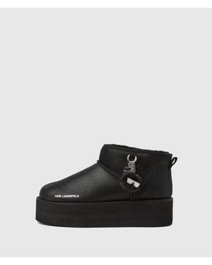 KARL LAGERFELD Ikon Nft Thermo Low Boots - Black