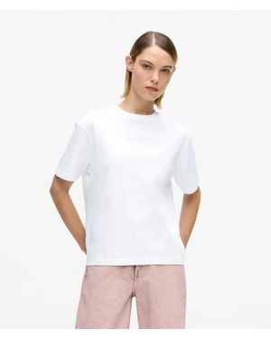 KL Jeans Regular-Fit Frame Logo T-Shirt - White