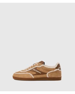 KARL LAGERFELD Kandidate Suede Sneakers - Natural