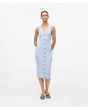 KARL LAGERFELD Logo Knit Dress - Blue