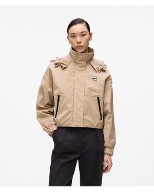 KARL LAGERFELD Ikon Hooded Jacket - Natural