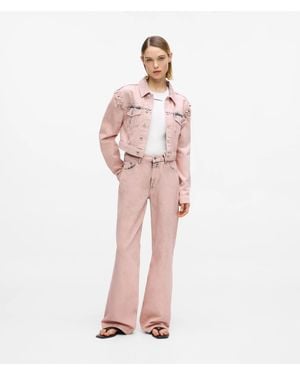 KL Jeans Inked Mid-Rise Relaxed Jeans - Pink