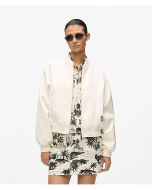 KARL LAGERFELD Côte D'Azur Bomber Jacket - White