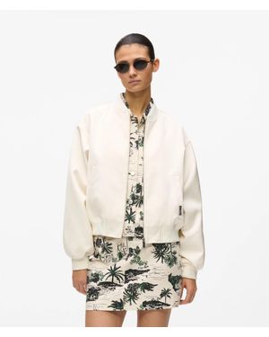 KARL LAGERFELD Côte D'Azur Bomber Jacket - White