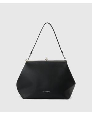 KARL LAGERFELD Exclusive K/Essential Extra-Large Clutch Bag - Black