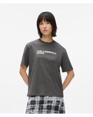 KL Jeans Logo T-Shirt - Gray