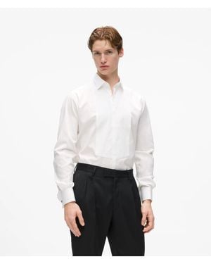 KARL LAGERFELD Kl Studio Virgin Wool Shirt - White