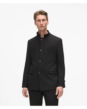 KARL LAGERFELD High-Stand Collar Jacket - Black