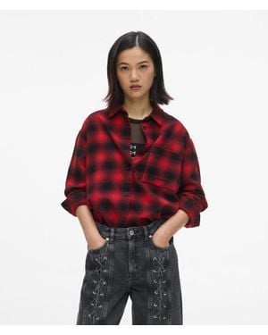 KL Jeans Plaid Relaxed Overshirt, Multicolored