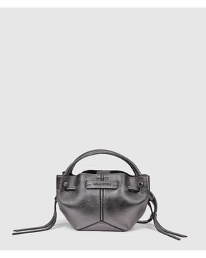 KARL LAGERFELD K/Pierced Mini Metallic Bucket Bag - Multicolor