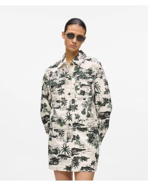 KARL LAGERFELD All-Over-Print Blouson Jacket, Multicolored - Metallic