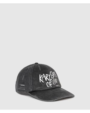 KL Jeans Washed Karl Quote Cap - Black