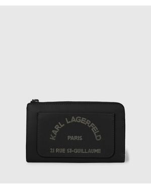 KARL LAGERFELD K/Daily Zip-Around Wallet - Black