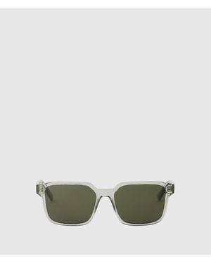 KARL LAGERFELD Logo Rectangle Sunglasses - Green