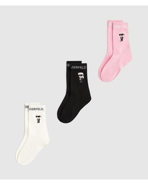 KARL LAGERFELD Ikon Socks – 3-Pack - Multicolor