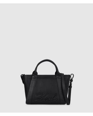 KARL LAGERFELD K/Ville Small Tote Bag - Black