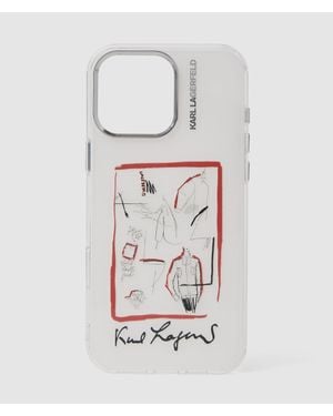 KARL LAGERFELD Karl Series Iphone 16 Pro Case - Gray