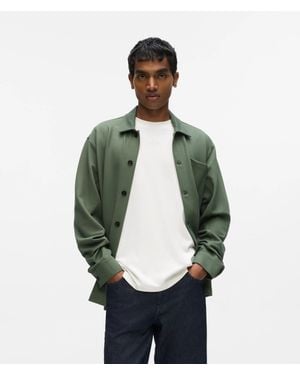 KARL LAGERFELD Buttoned Overshirt - Green