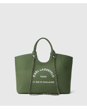 KARL LAGERFELD Exclusive Rue St-Guillaume Chain Shopper - Green