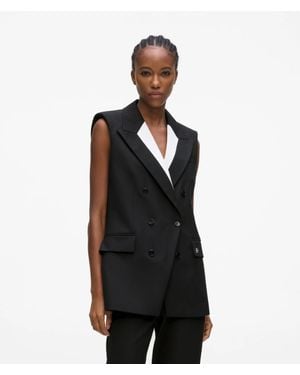 KARL LAGERFELD And Tailored Gilet - Black
