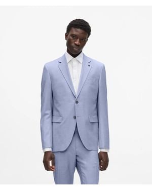KARL LAGERFELD Slim-Fit Blazer - Blue